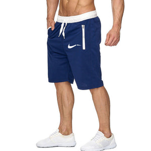 2019 Men's Fitness Short Jogging Sports Fitness Shorts Summer New Fashion Men's Casual Knee Shorts Elastic Beach Men's Shorts