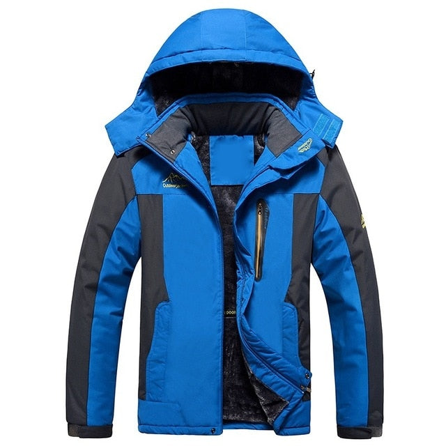 LBL Winter Men Jackets Thick Mens Hiking Jacket Casual Outwear Warm Hooded Coat Man Windproof Overcoat Homme Outdoor Fashion Top