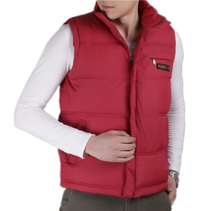 2019 Bestseller Winter Mens Cotton Vest Coats  Mandarin Collar Men Warm Windbreak Casual Waistcoat Plus Size XL-5XL 4 Color