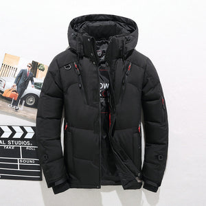 High Quality Winter Jacket Men Hooded Thick Warm Duck Down Parka Coat Casual Slim Down Mens Overcoat Many Pockets